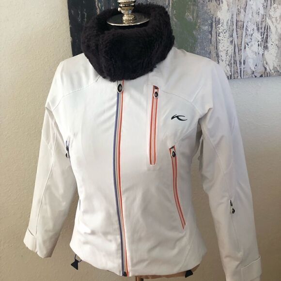 KJUS Desire Dermizax Premium Down PrimaLoft Recco White Ski Jacket - Picture 1 of 16